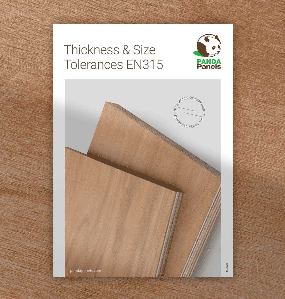 Panda Panels Thickness & Size Tolerances EN315