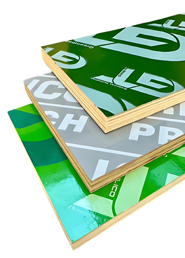 three sheet of PP Plastic Plywood stacked